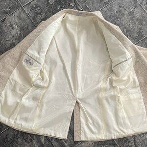 Vintage NINO CERTUTI Wool-Linen Blend Union Made Blazer Preppy Office Classic